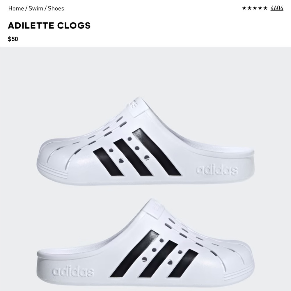 Adidas NIB Unisex Adilette Clog FY8970                     Womens 8 (Men’s 7) - Picture 8 of 12
